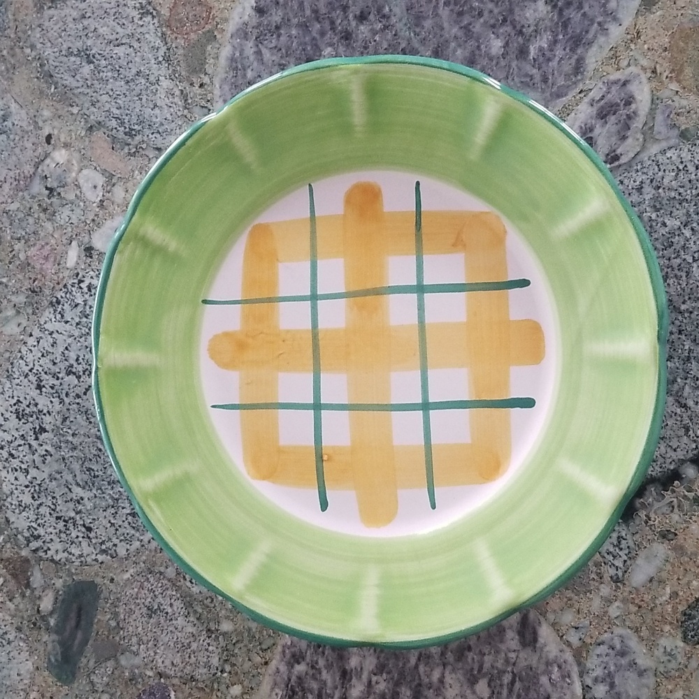 Country Fair Pattern Dinner Plates - Set of Two